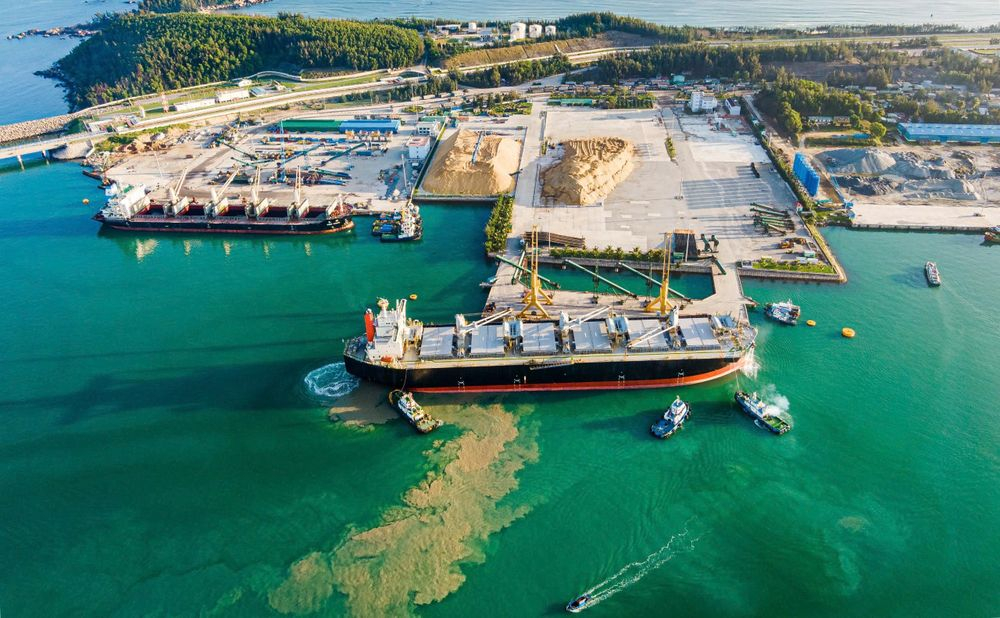 Khu kinh tế Dung Quất sẽ sớm có trung tâm logistics rộng 38ha kết nối cảng Dung Quất.