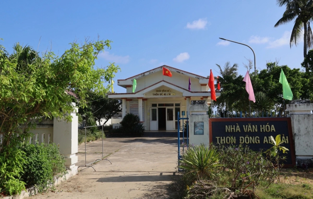 Khu vực nhà văn hóa thôn Đông An Hải, đặc khu Lý Sơn, tỉnh Quảng Ngãi.