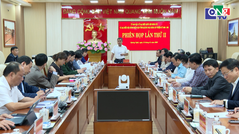 Phi&ecirc;n họp lần thứ II của Ủy ban Bầu cử tỉnh Quảng Ng&atilde;i