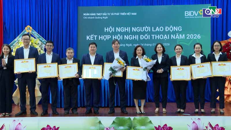 BIDV Quảng Ng&atilde;i triển khai nhiệm vụ năm 2026