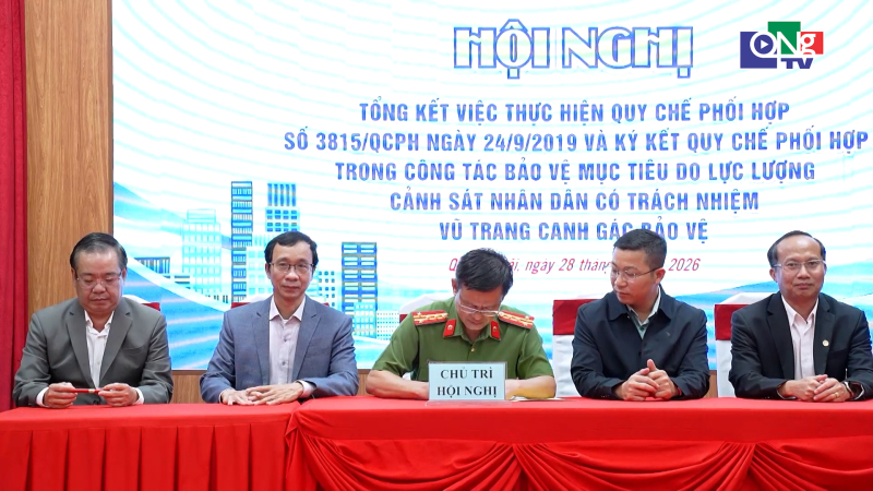 K&yacute; kết quy chế phối hợp bảo vệ c&aacute;c mục ti&ecirc;u trọng điểm