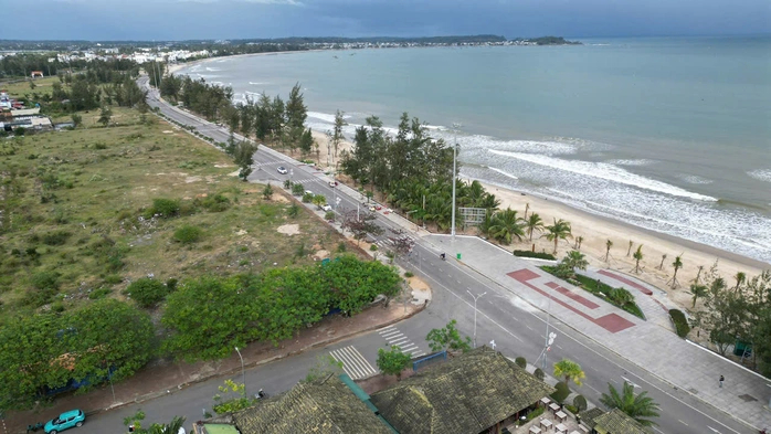 Đoạn đường dự kiến mở phố đi bộ dọc ven biển Mỹ Khê