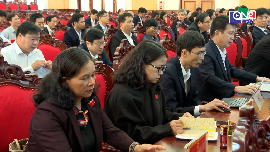 Các đại biểu HĐND tỉnh dự kỳ họp.