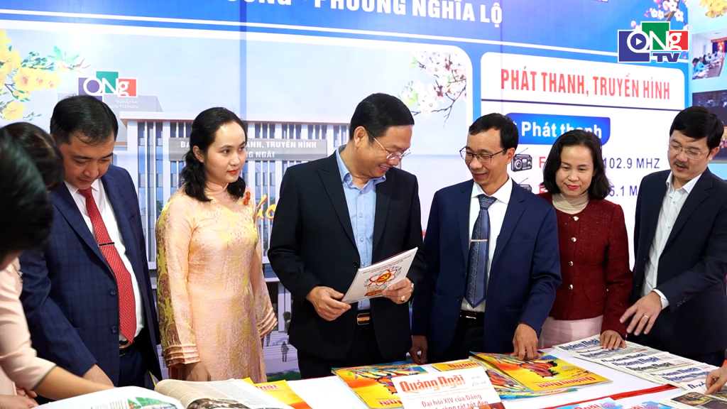 Gian trưng bày của Báo và Phát thanh, Truyền hình Quảng Ngãi.