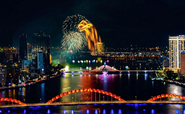 Đà Nẵng tổ chức bắn pháo hoa đêm giao thừa tại 06 địa điểm trên địa bàn thành phố. Ảnh minh họa