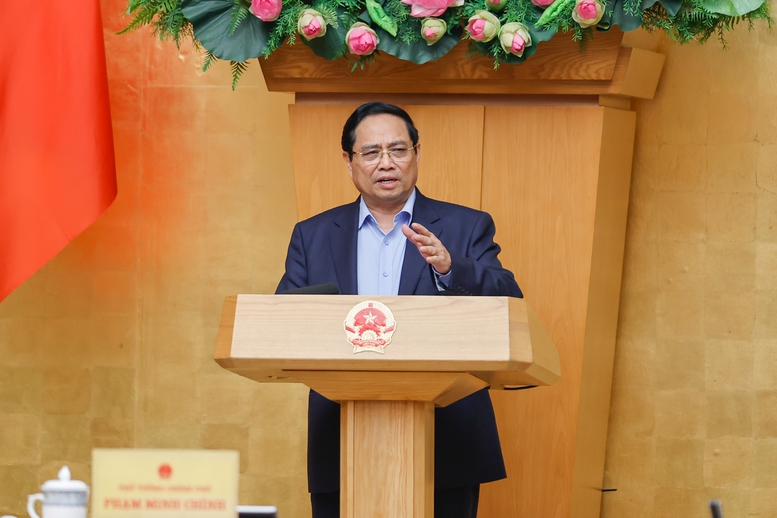 Thủ tướng Chính phủ Phạm Minh Chính khẳng định, cả nước đã vui Xuân, đón Tết vui tươi, ấm cúng, an toàn, lành mạnh, nghĩa tình theo đúng Chỉ thị của Ban Bí thư, Thủ tướng Chính phủ. Ảnh: VGP/Nhật Bắc