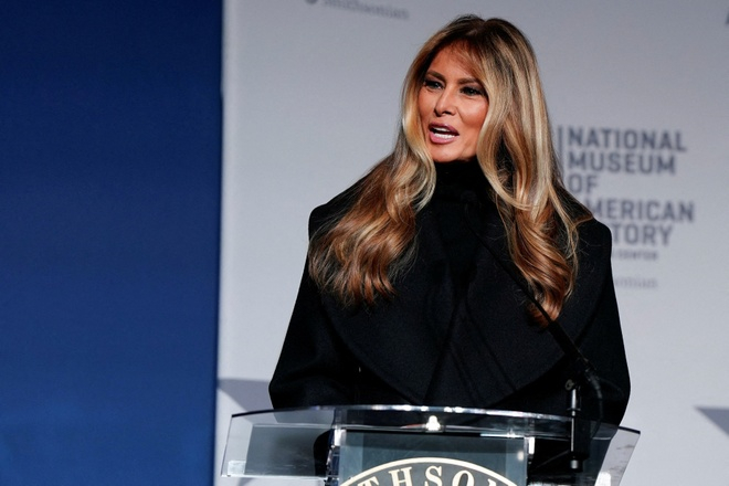 Đệ nhất phu nhân Mỹ Melania Trump. Ảnh: Reuters.