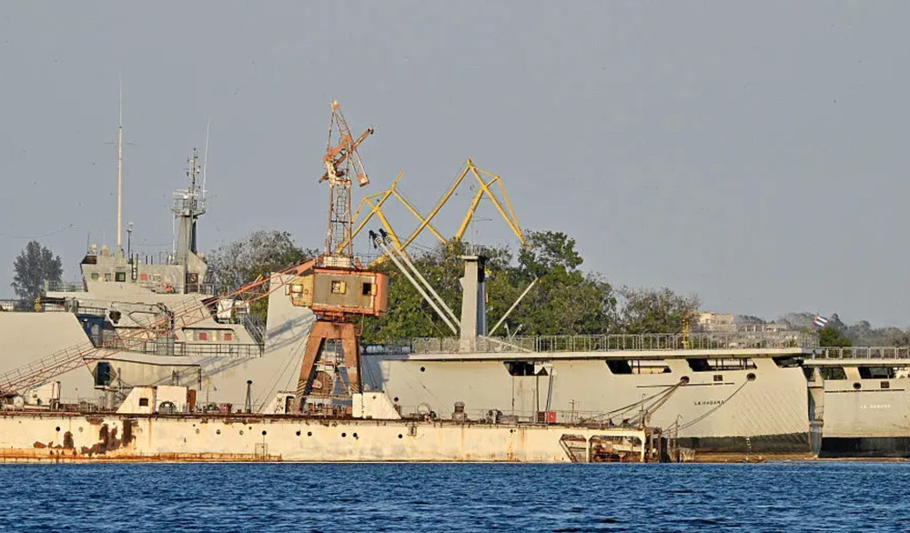 Các tàu tuần tra bờ biển Cuba cập cảng Havana vào ngày 25/2. Nguồn: AFP/Getty Images