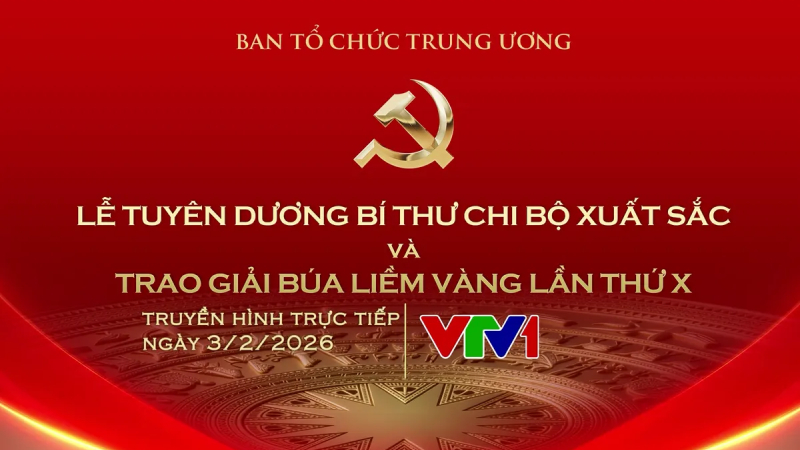 THTT Lễ tuy&ecirc;n dương B&iacute; thư Chi bộ xuất sắc v&agrave; trao Giải B&uacute;a liềm v&agrave;ng lần thứ X năm 2025
