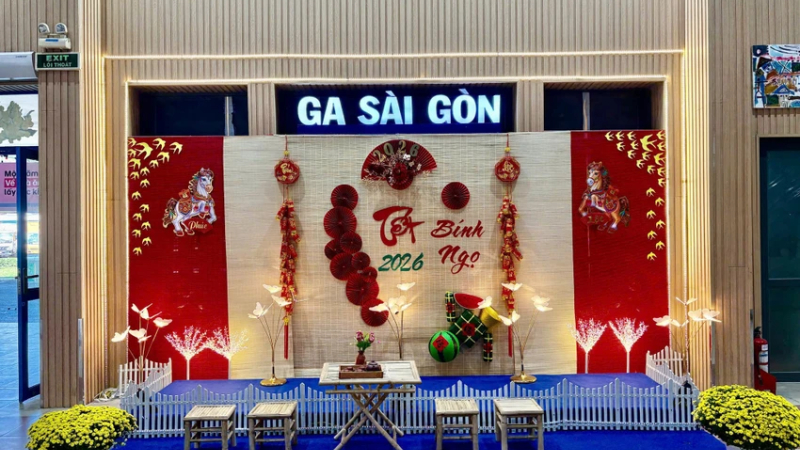 Ga t&agrave;u ng&agrave;y Tết &ndash; Điểm check-in mới của h&agrave;nh kh&aacute;ch