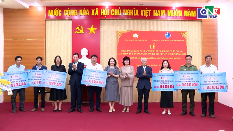 Tập đo&agrave;n Thi&ecirc;n Thanh trao hơn 2.000 suất qu&agrave; Tết cho người ngh&egrave;o 