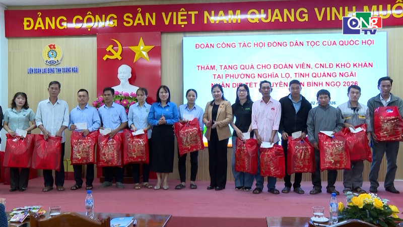 Thăm, ch&uacute;c Tết đo&agrave;n vi&ecirc;n, c&ocirc;ng nh&acirc;n, lao động kh&oacute; khăn