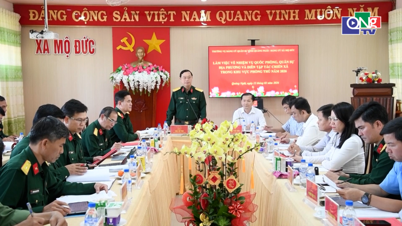 N&acirc;ng cao chất lượng nhiệm vụ quốc ph&ograve;ng, qu&acirc;n sự v&agrave; diễn tập cấp x&atilde;