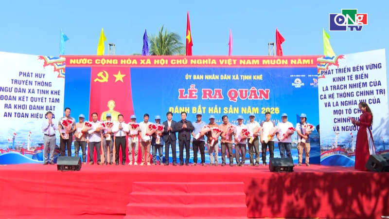 Tịnh Kh&ecirc; ra qu&acirc;n khai th&aacute;c hải sản đầu năm 2026