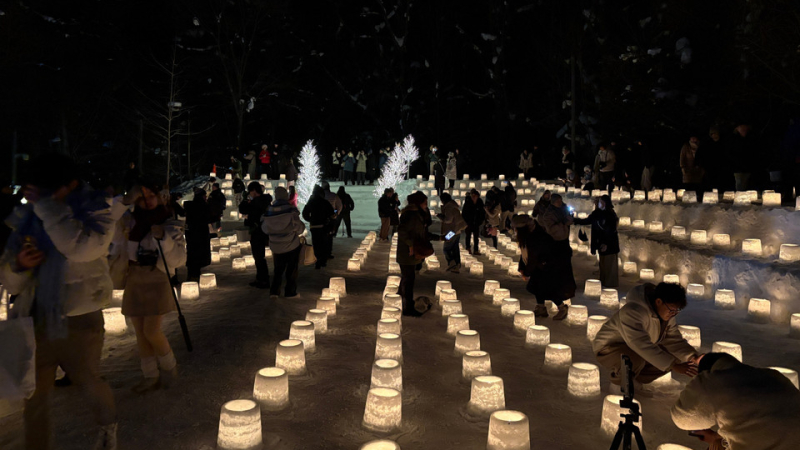 Lễ hội Tuyết Đăng Jozankei - thắp s&aacute;ng m&ugrave;a Đ&ocirc;ng Hokkaido