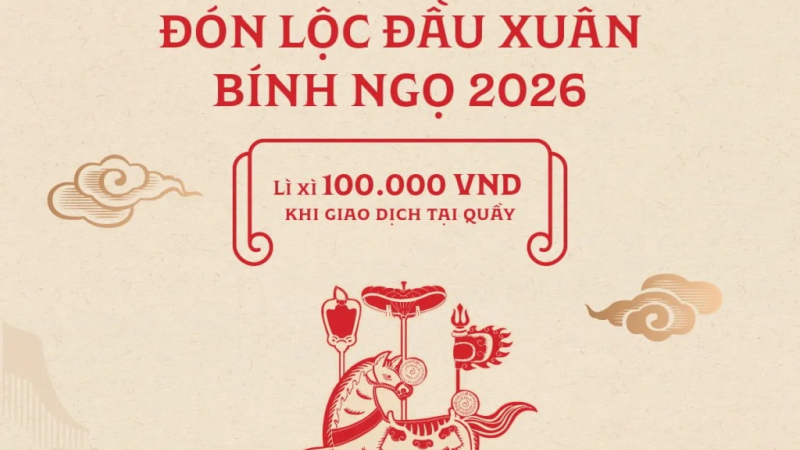Vietcombank l&igrave; x&igrave; đầu năm