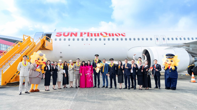 Sun Phuquoc Airways khai trương đường bay H&agrave; Nội, TP. Hồ Ch&iacute; Minh - Đ&agrave; Nẵng