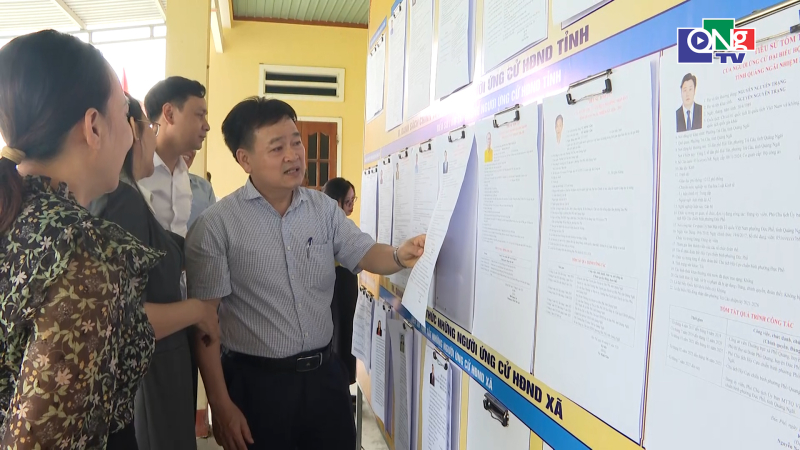 Kiểm tra, gi&aacute;m s&aacute;t c&ocirc;ng t&aacute;c bầu cử ở x&atilde; Kh&aacute;nh Cường