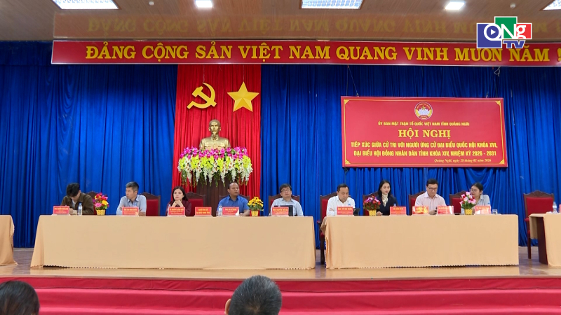 Hội nghị tiếp x&uacute;c vận động cử tri tại x&atilde; Đăk T&ocirc;