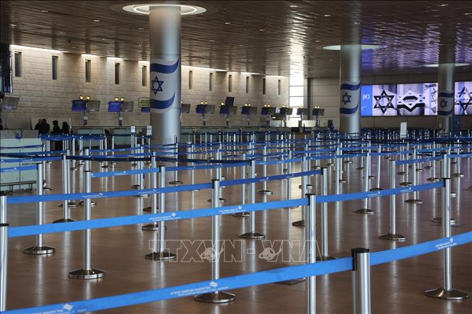 Cảnh vắng vẻ tại sân bay quốc tế Ben Gurion gần Tel Aviv, Israel, khi nước này đóng cửa không phận, ngày 28/2/2026. Ảnh: THX/TTXVN