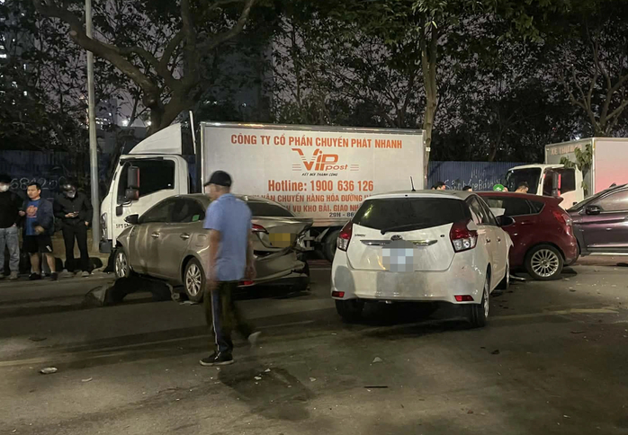 Hiện trường vụ tai nạn giao thông. Ảnh: M.T.