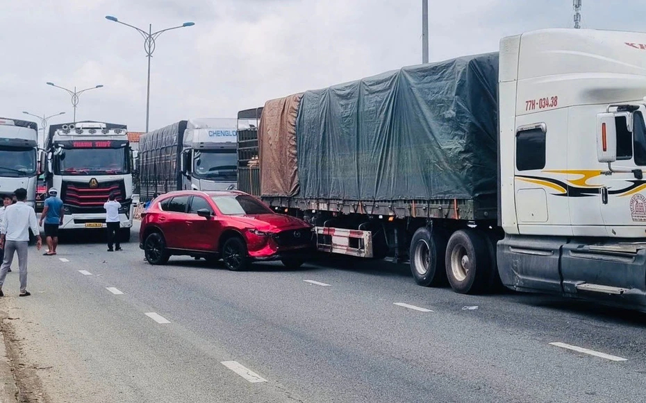 Hiện trường vụ tai nạn.