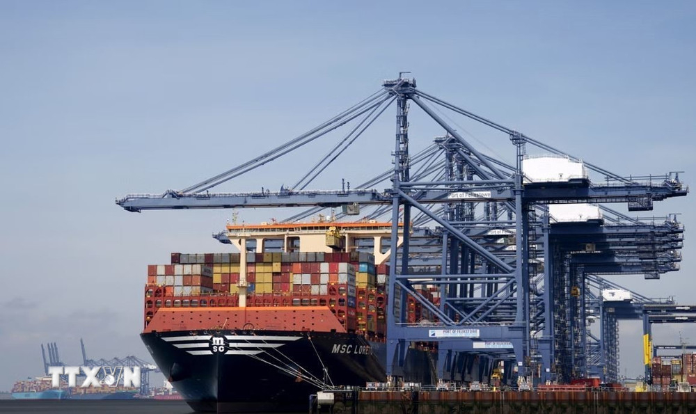 Tàu chở hàng của MSC. Nguồn: PA/TTXVN