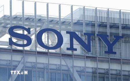 Biểu tượng Sony tại trụ sở ở Tokyo, Nhật Bản. Ảnh: Kyodo/TTXVN