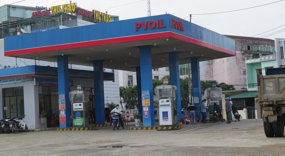 Cửa hàng xăng dầu ở Quảng Ngãi.