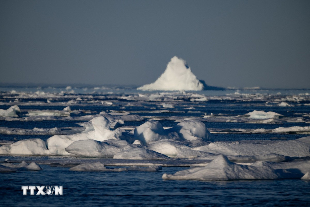 Băng biển Bắc Cực chạm ngưỡng thấp nhất trong 40 năm. Nguồn: AFP/TTXVN