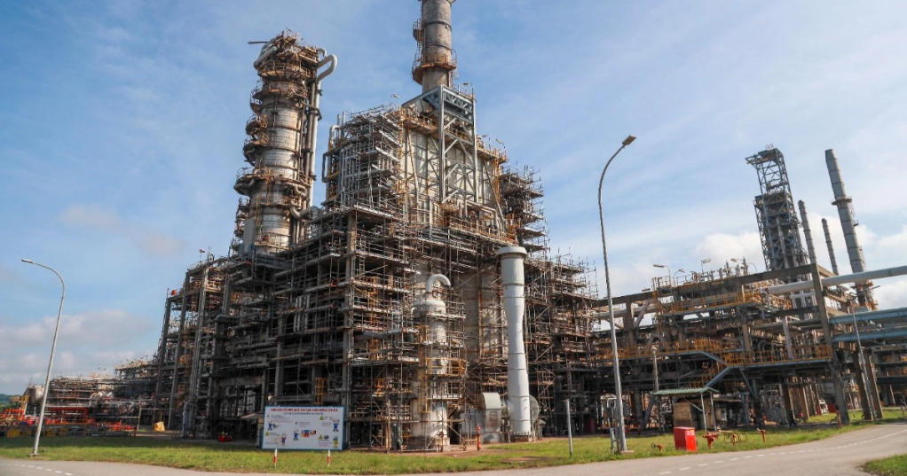 Nhà máy lọc dầu Dung Quất tại Khu kinh tế Dung Quất, tỉnh Quảng Ngãi. Ảnh: Quốc Triều