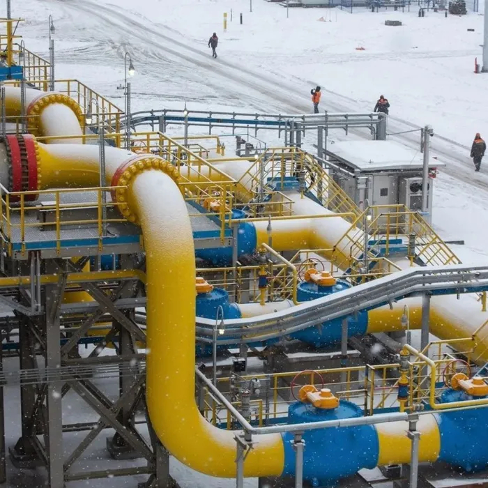 Điểm xuất phát của hệ thống đường ống dẫn khí đốt tự nhiên Nord Stream 2 ở Ust-Luga, Nga. Ảnh: Bloomberg/TTXVN