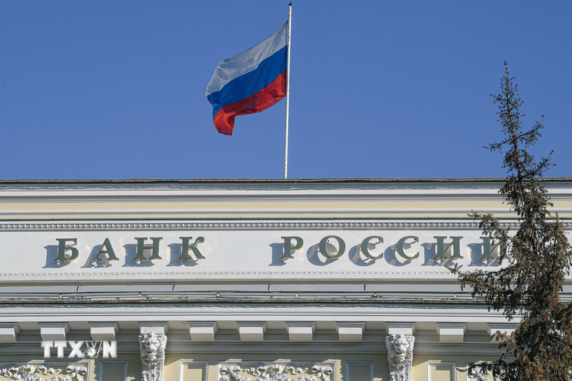 Tòa nhà Ngân hàng Trung ương Nga ở Moskva. Ảnh: THX/TTXVN
