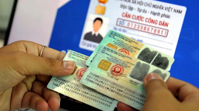 Mã định danh cá nhân trên thẻ căn cước. Ảnh minh hoạ