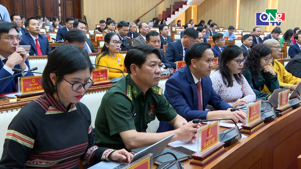 Các đại biểu HĐND tỉnh dự kỳ họp.