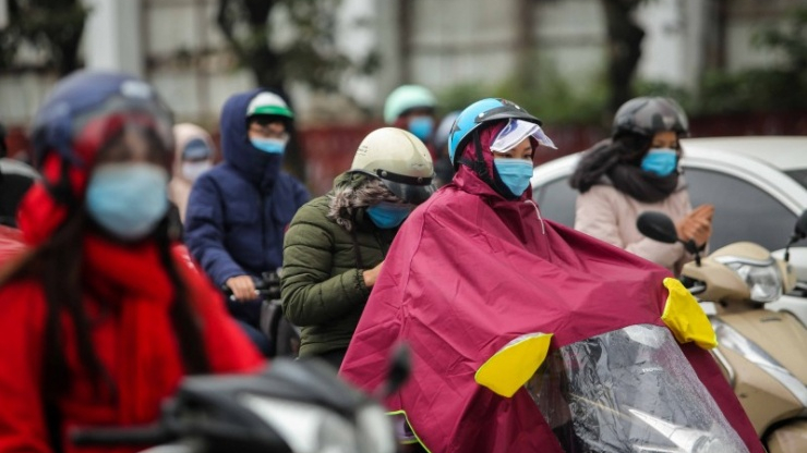 Kh&ocirc;ng kh&iacute; lạnh tăng cường, miền Bắc mưa v&agrave; r&eacute;t