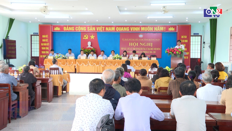 Hội nghị tiếp x&uacute;c giữa cử tri với người ứng cử đại biểu HĐND tỉnh tại x&atilde; An Ph&uacute;