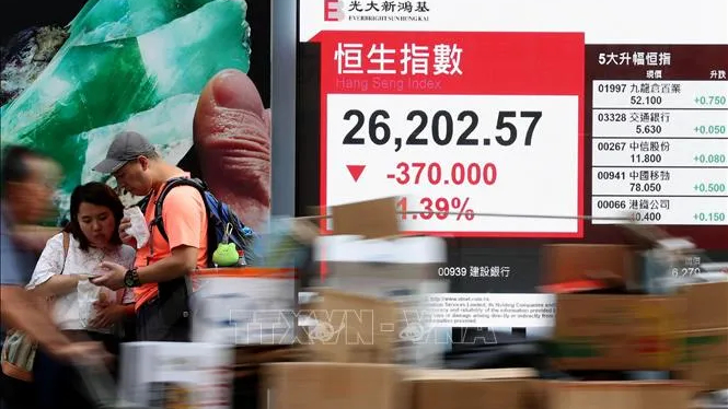 Chứng kho&aacute;n to&agrave;n cầu suy giảm