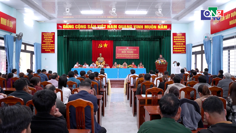 Hội nghị tiếp x&uacute;c giữa cử tri với người ứng cử đại biểu Quốc hội v&agrave; HĐND tỉnh tại x&atilde; Sơn T&acirc;y, Sơn T&acirc;y Thượng v&agrave; Sơn T&acirc;y Hạ