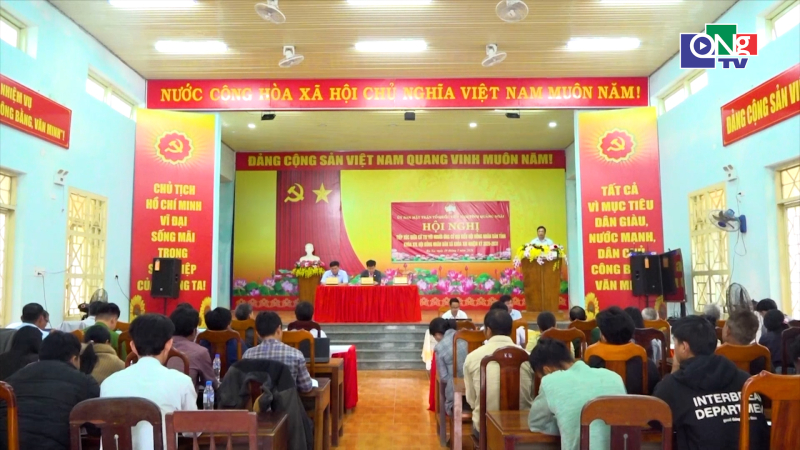 Hội nghị tiếp x&uacute;c giữa cử tri với người ứng cử đại biểu HĐND tỉnh tại x&atilde; Ba Xa