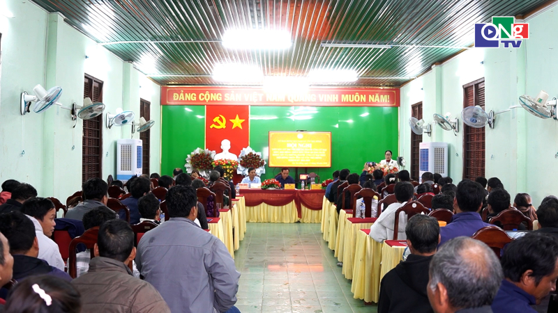 Hội nghị tiếp x&uacute;c giữa cử tri với người ứng cử đại biểu HĐND tỉnh tại x&atilde; T&acirc;y Tr&agrave; Bồng