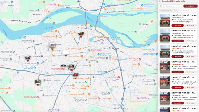 Nghĩa Lộ triển khai bản đồ số phục vụ bầu cử