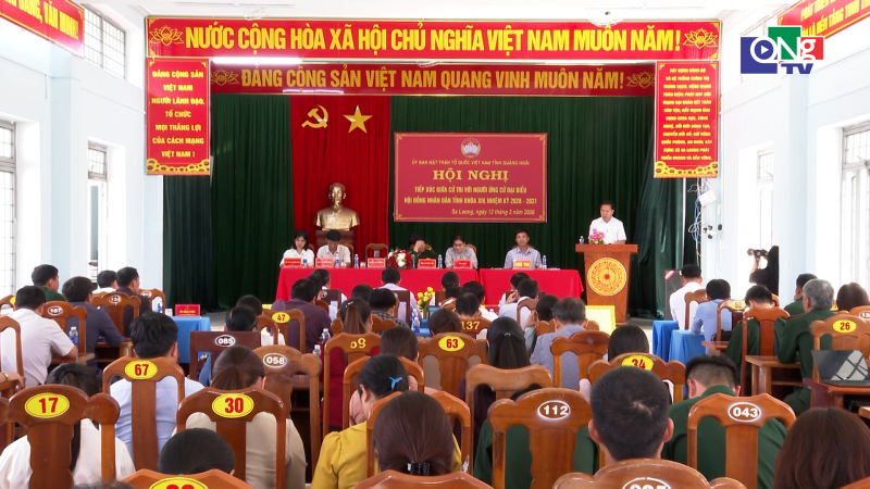 Hội nghị tiếp x&uacute;c giữa cử tri với người ứng cử HĐND tỉnh tại x&atilde; Sa Loong v&agrave; Rờ Kơi