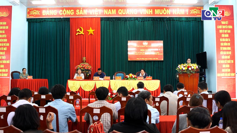 Hội nghị tiếp x&uacute;c giữa cử tri với người ứng cử đại biểu HĐND tỉnh tại x&atilde; T&acirc;y Tr&agrave; Bồng v&agrave; Đ&ocirc;ng Tr&agrave; Bồng