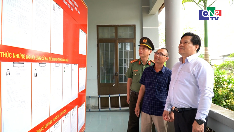 Kiểm tra c&ocirc;ng t&aacute;c chuẩn bị bầu cử tại đơn vị b&acirc;̀u cử s&ocirc;́ 10