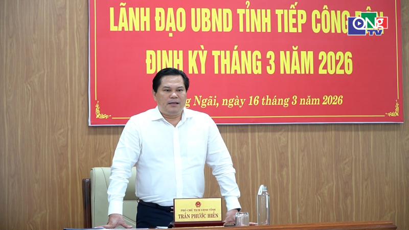L&atilde;nh đạo tỉnh tiếp c&ocirc;ng d&acirc;n định kỳ tháng 3/2026