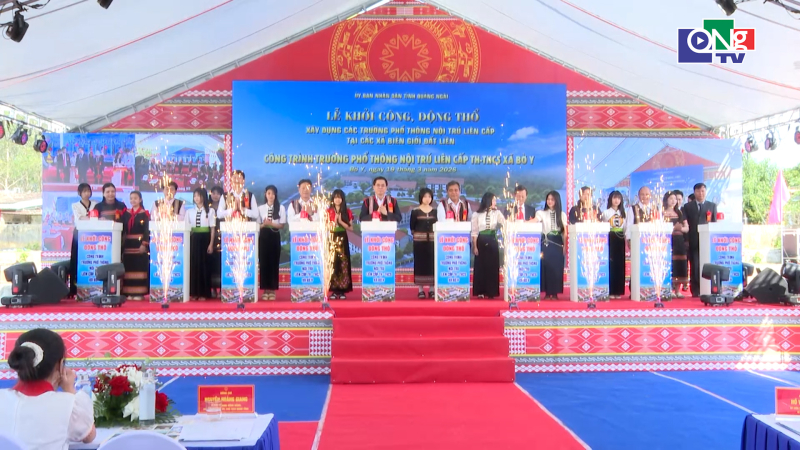 Khởi c&ocirc;ng x&acirc;y dựng trường học ở 5 x&atilde; bi&ecirc;n giới