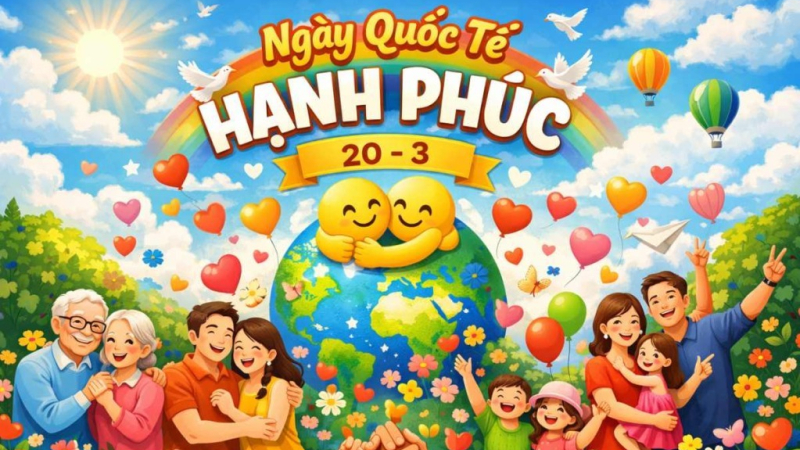 Ng&agrave;y quốc tế hạnh ph&uacute;c