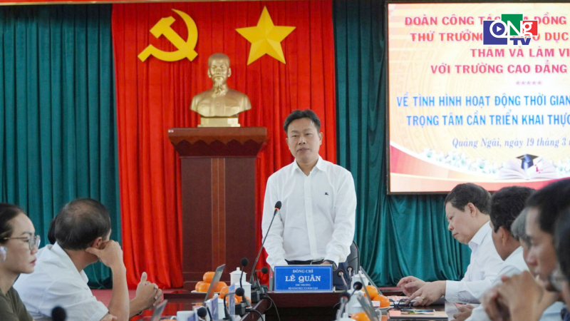 Trường Cao đẳng Kon Tum đ&oacute;n đo&agrave;n c&ocirc;ng t&aacute;c Bộ Gi&aacute;o dục v&agrave; Đ&agrave;o tạo