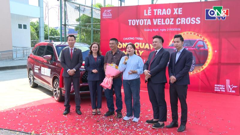 Generali Việt Nam tổ chức lễ trao xe &ocirc; t&ocirc; d&agrave;nh cho kh&aacute;ch h&agrave;ng tại Quảng Ng&atilde;i 